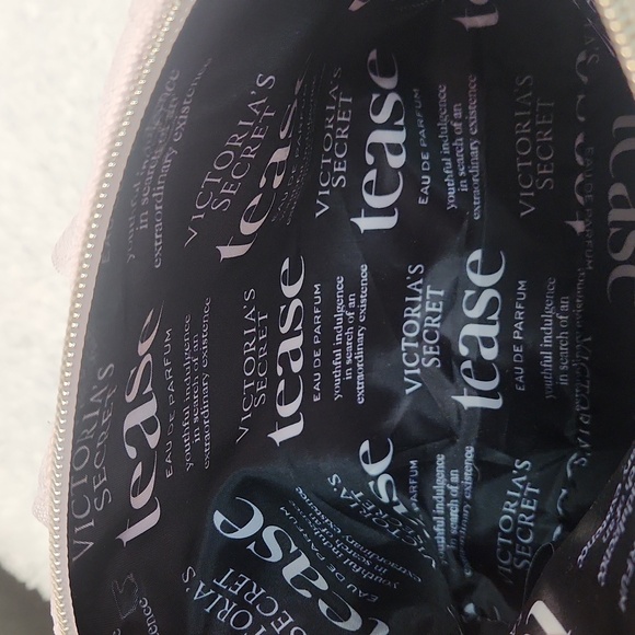 Limited Edition Victoria's Secret Lace Beauty Bag Tease with Lace Applique NWOT - Picture 8 of 9